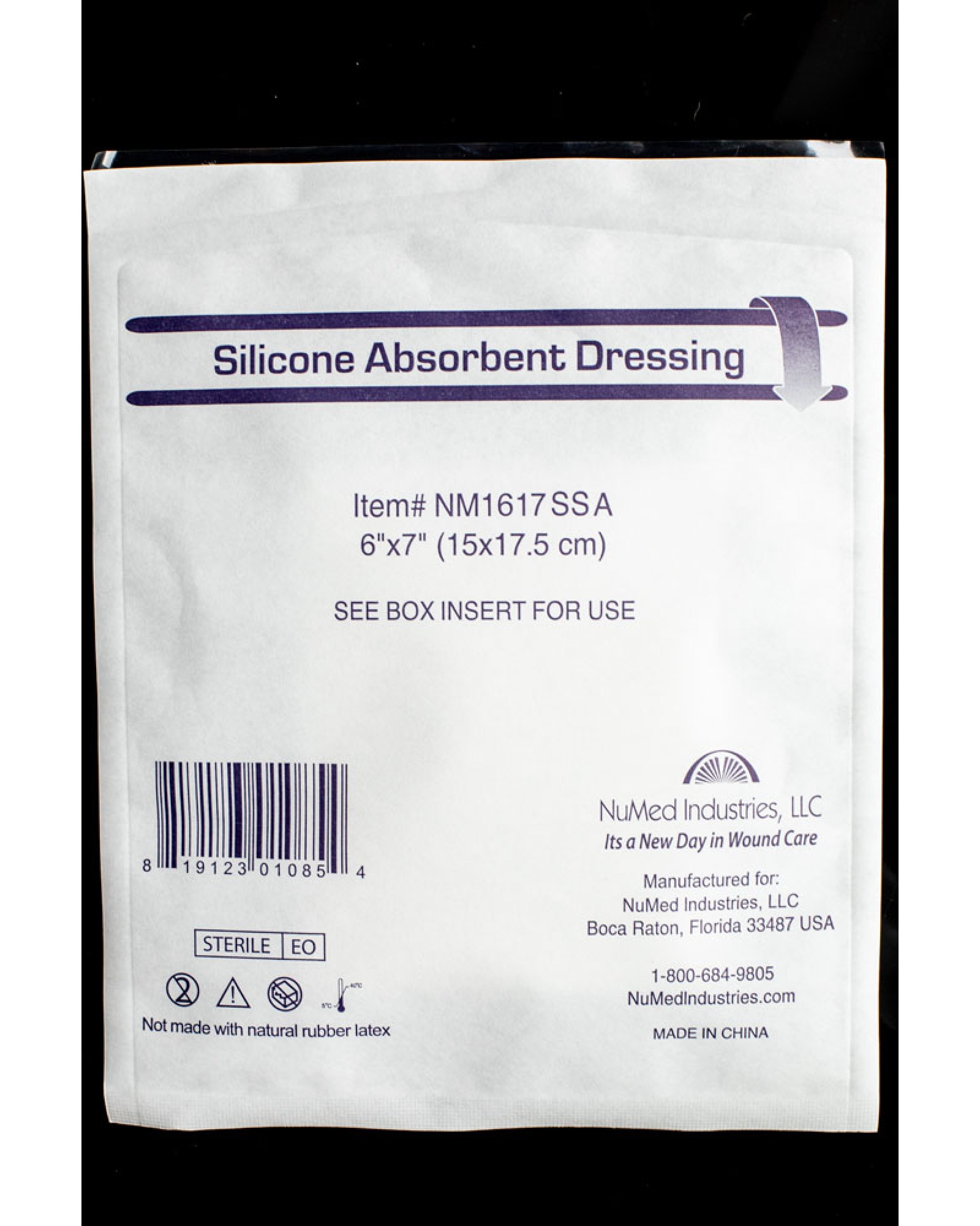 Bordered Silicone Absorbent Dressing